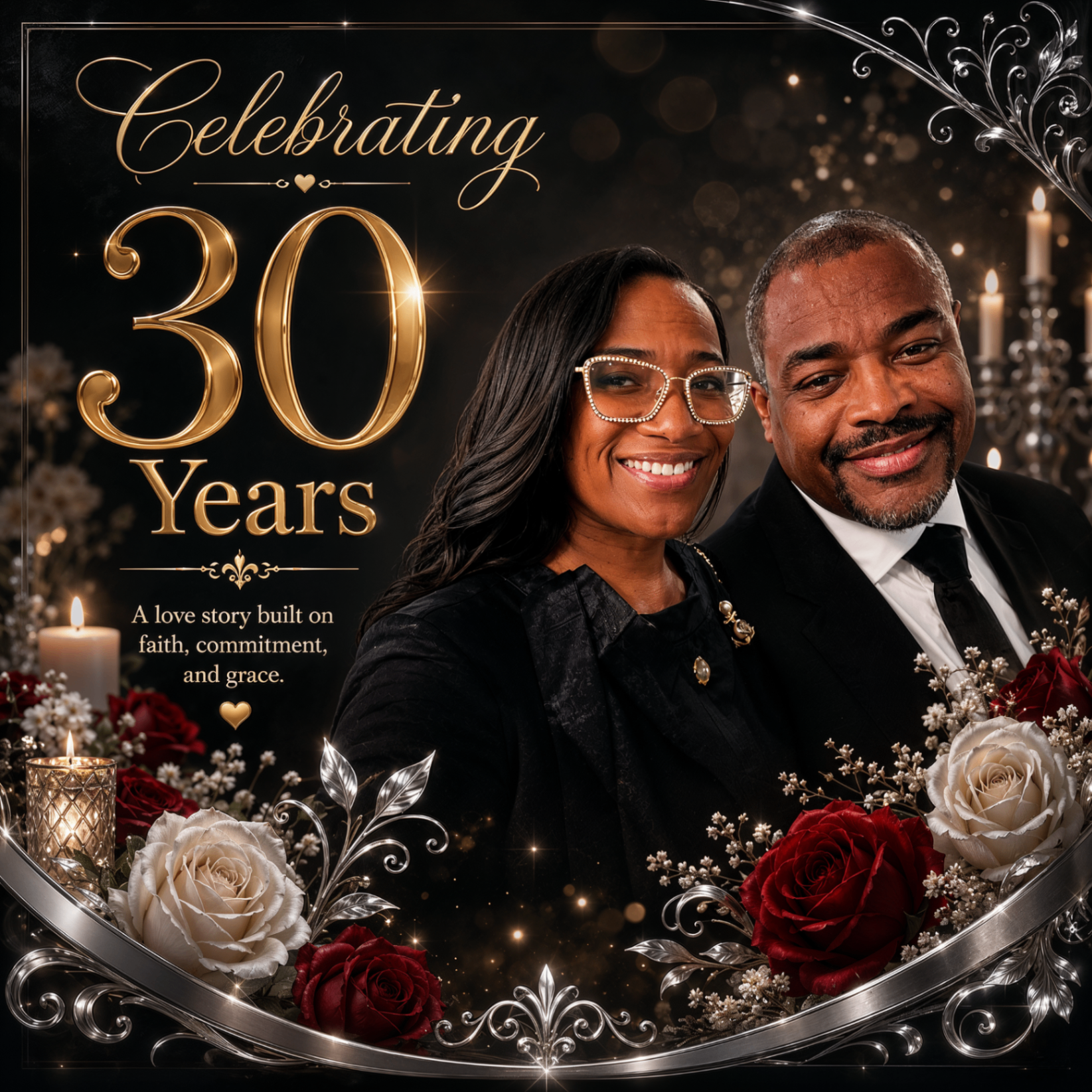 Pastor O.V. Williams and Lady Angelique Williams anniversary image 1