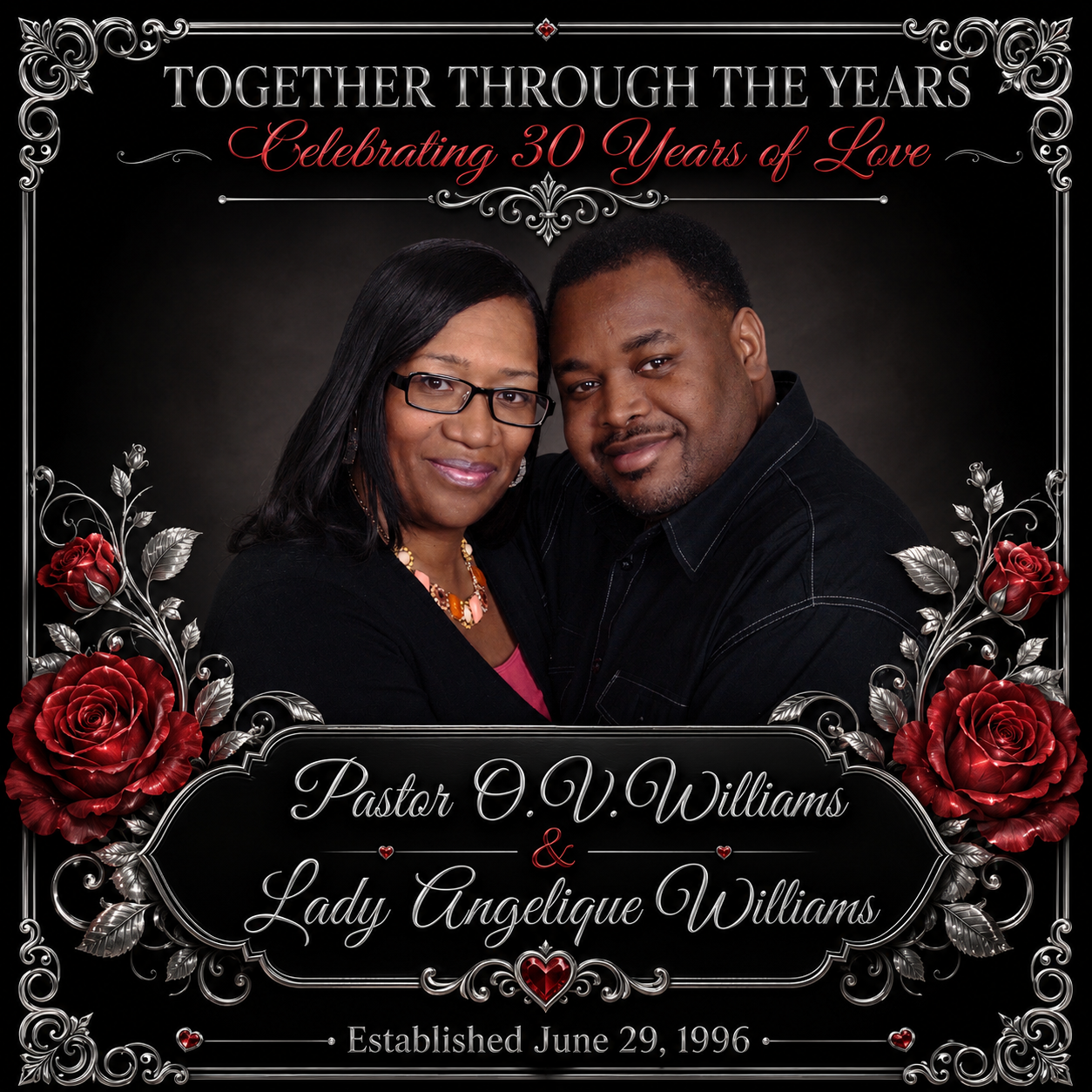 Pastor O.V. Williams and Lady Angelique Williams anniversary image 4