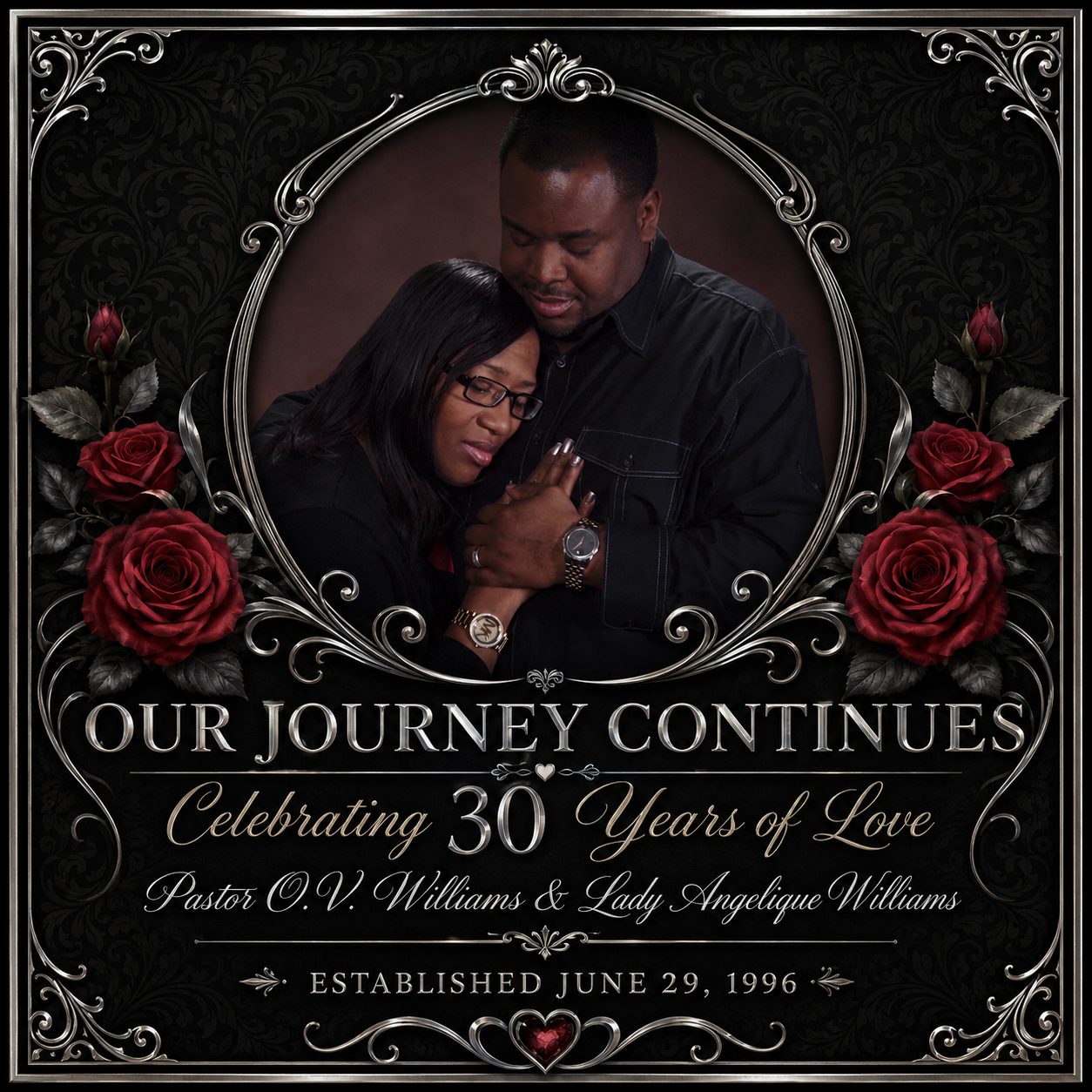 Pastor O.V. Williams and Lady Angelique Williams anniversary image 5